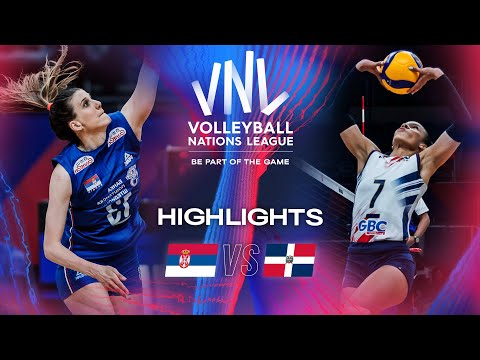 🇷🇸 SRB vs. 🇩🇴 DOM - Highlights | Week 1 | Women's VNL 2024
