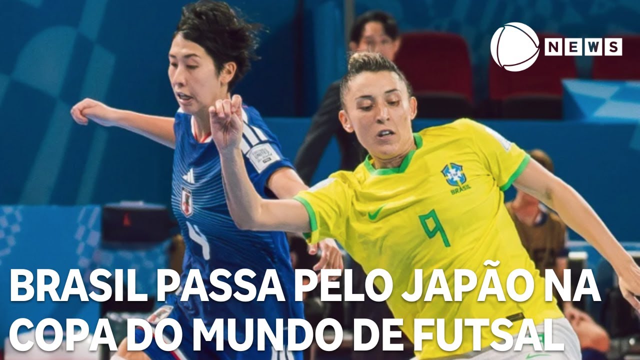 Brasil passa pelo Japão com goleada de 6 a 1 pela Copa do Mundo de Futsal