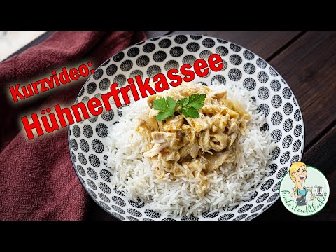 Kurzvideo: Hühnerfrikasse mit gegartem Hühnchen im Thermomix