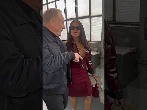 Salma Hayek &amp; Her Husband's <strong>Whole</strong> Arrival Worth Watching