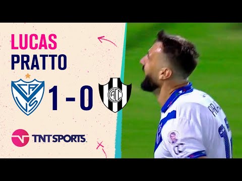 Lucas #Pratto abrió la cuenta para #Vélez frente a #CentralCórdoba con un GOLAZO