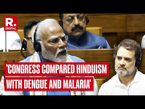 Their Ecosystem Compared Hindu Dharm With Dengue, Malaria: PM Modi In Lok Sabha