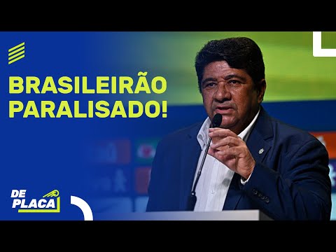 BRASILEIRÃO PARALISADO; FLAMENGO GOLEIA O BOLÍVAR; PALMEIRAS VENCE O DEL VALLE | De Placa 16/05/24