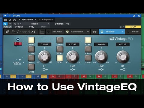 How to Use VintageEQ in #StudioOne