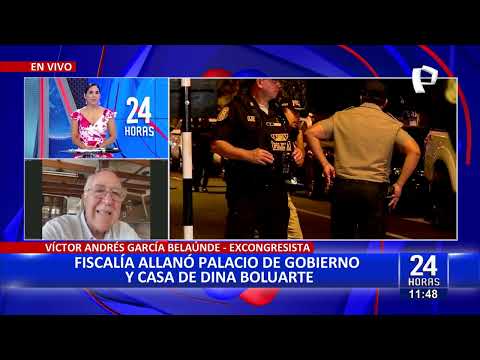 Excongresista Víctor Andrés García sobre allanamiento a Dina Boluarte