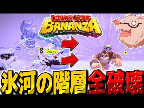 【ドンキーコングバナンザ】氷河の階層を整地して全破壊！！　全てを破壊するドンキーコングバナンザ実況その6【ゆっくり実況】