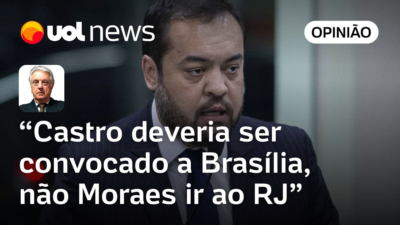 Castro que deveria ir à Brasília não Moraes ao RJ juiz não é investigador | Wálter Maierovitch  TV Online Castro que deveria ir à Brasília não Moraes ao RJ juiz não é investigador | Wálter Maierovitch