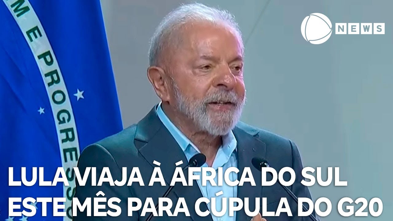 Lula viaja à África do Sul este mês para a Cúpula do G20