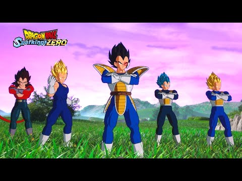 Dragon Ball Sparking Zero – All Vegeta Transformations / Ultimate Attacks (HD)