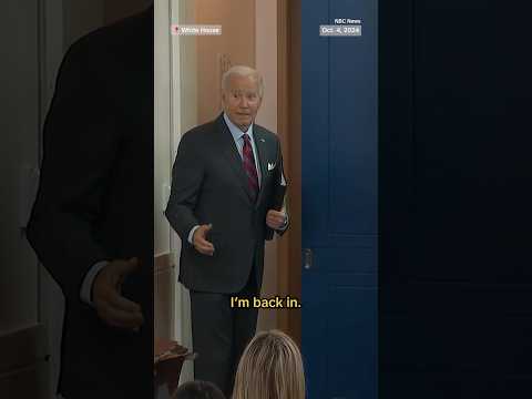 Biden jokes about reentering presidential race