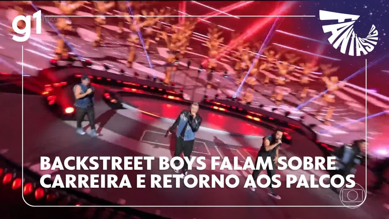Fantástico Backstreet Boys falam sobre carreira e retorno aos palcos