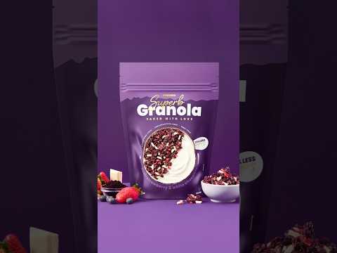 Crunchy, fruity, chocolatey… Your breakfast just leveled up.🍓 #prozis #exceedyourself #granola