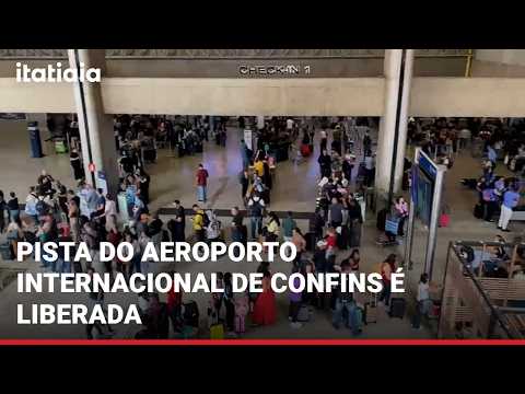 PISTA DO AEROPORTO DE CONFINS É LIBERADA E VOOS SÃO RETOMADOS DE FORMA GRADUAL
