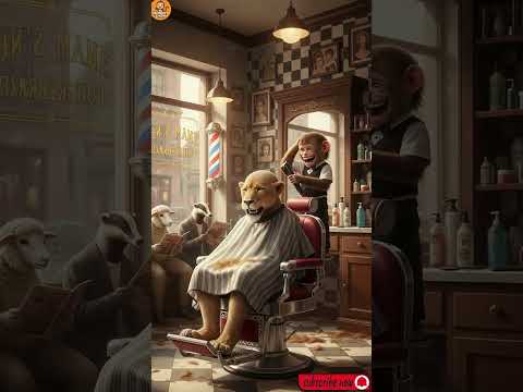 “When the Monkey Barber Went Too Far 😂🦁”