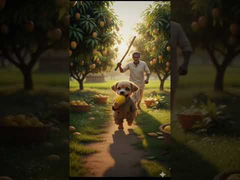 غریب کتا آم کے درخت سے آم توڑتا ہے 🍋💔۔#EmotionalStory #SadShorts #trendingshorts#DogLoyalty