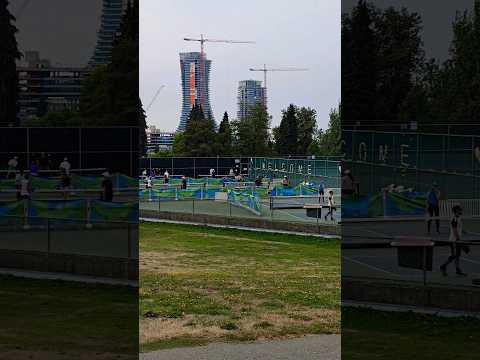Pickle ball and tennis courts in Vancouver #britishcolumbia #canada