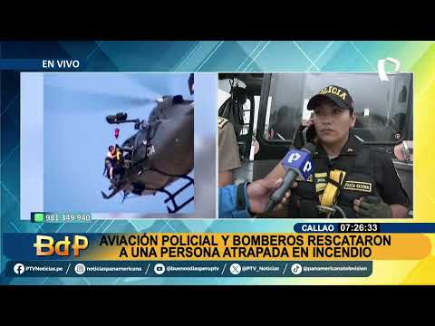 BDP EN VIVO Espectacular rescate en el Cercado de Lima: Habla oficial que realizó acción heroica