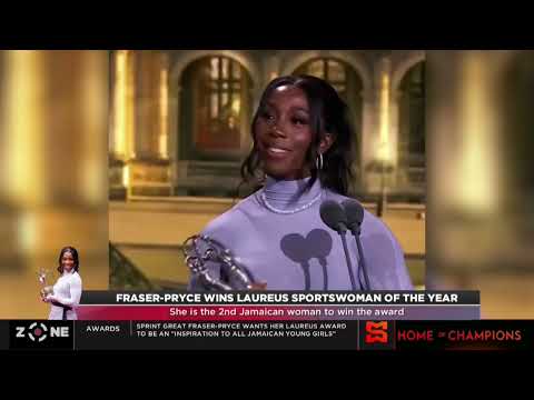 Fraser-Pryce wins Laureas Sportswoman of the Year, She is the 3rd Jamaican to win behind Bolt & ETH