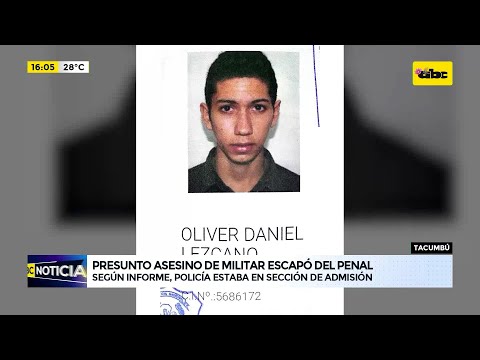 Tacumbú: presunto asesino de militar escapó del penal