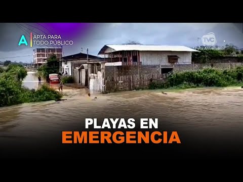 Guayaquil: 20 sectores inundados en el cantón Villamil Playas