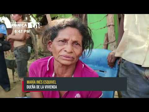 Incendio deja sin vivienda a una humilde familia en León - Nicaragua