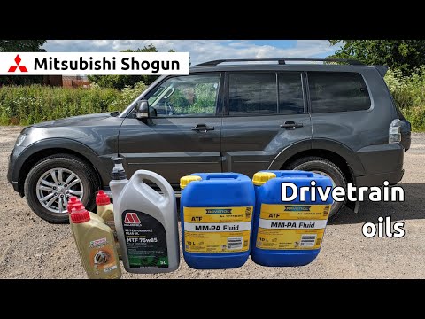 Mitsubishi Shogun M4 3.2 Di-D changing drivetrain oils (gearbox, transfer, diffs, engine)