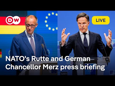 Live: NATO's Rutte and German Chancellor Merz brief the press on their meeting | DW News