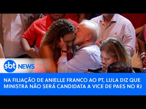 Na filiação de Anielle Franco ao PT, Lula diz que ministra não será candidata a vice de Paes no RJ