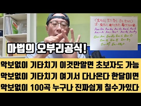 <strong>악보없이</strong> 기타치기 실전공식                중장년층 기타실력 난리난다
