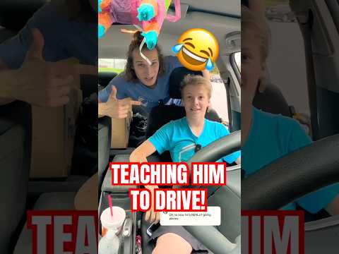 TEACHING PARKER HOW TO DRIVE 😂