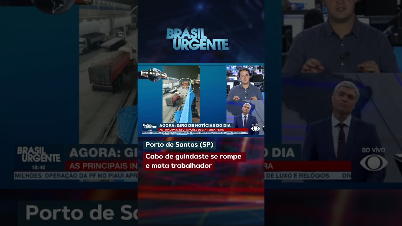 Cabo de guindaste se rompe e mata trabalhador