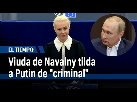 Viuda del opositor Alexéi Navalny tilda a Putin de criminal ante el Parlamento Europeo | El Tiempo