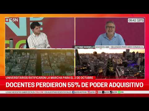 MARCHA UNIVERSITARIA: ENTREVISTA a ANTONIO ROSSELLÓ, DOCENTE de la UBA