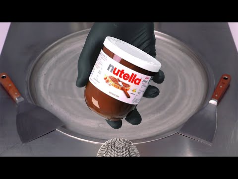 ASMR - how to turn Nutella to Ice Cream Rolls