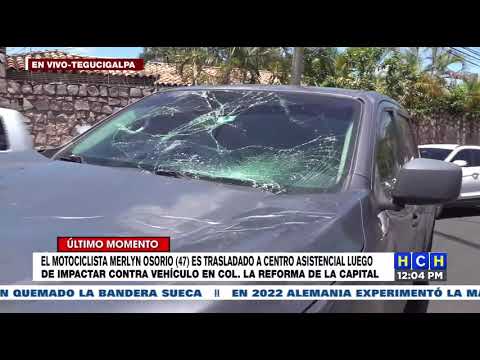 ¡Gravemente lesionado! motociclista tras impactar aparatosamente con carro en Col. La Reforma