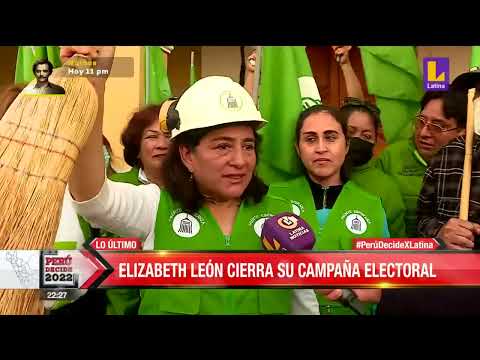 Elizabeth León cierra su campaña electoral en Municipalidad de Lima