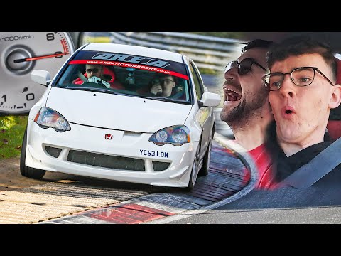 ON THE LIMIT in Honda Integra DC5 Type R! // Nürburgring