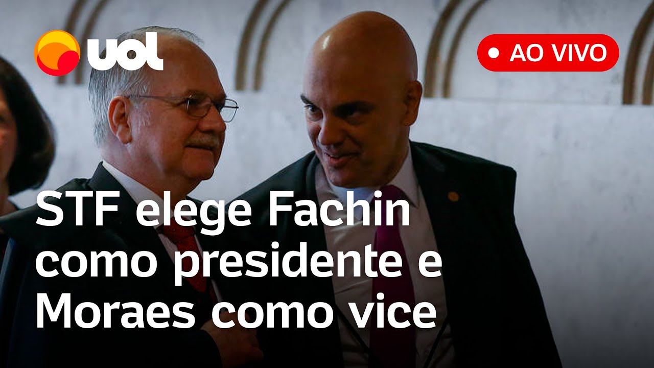 STF elege Edson Fachin como novo presidente e Alexandre de Moraes como vice assista ao vivo