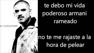 El Komander Cuernito Armani Letra Lyrics YouTube