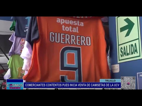 Trujillo: comerciantes contentos con la venta de camisetas de la UCV