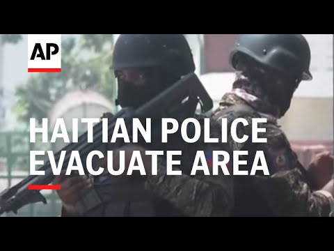 Haitian police evacuate area around National Palace amid gunbattle
