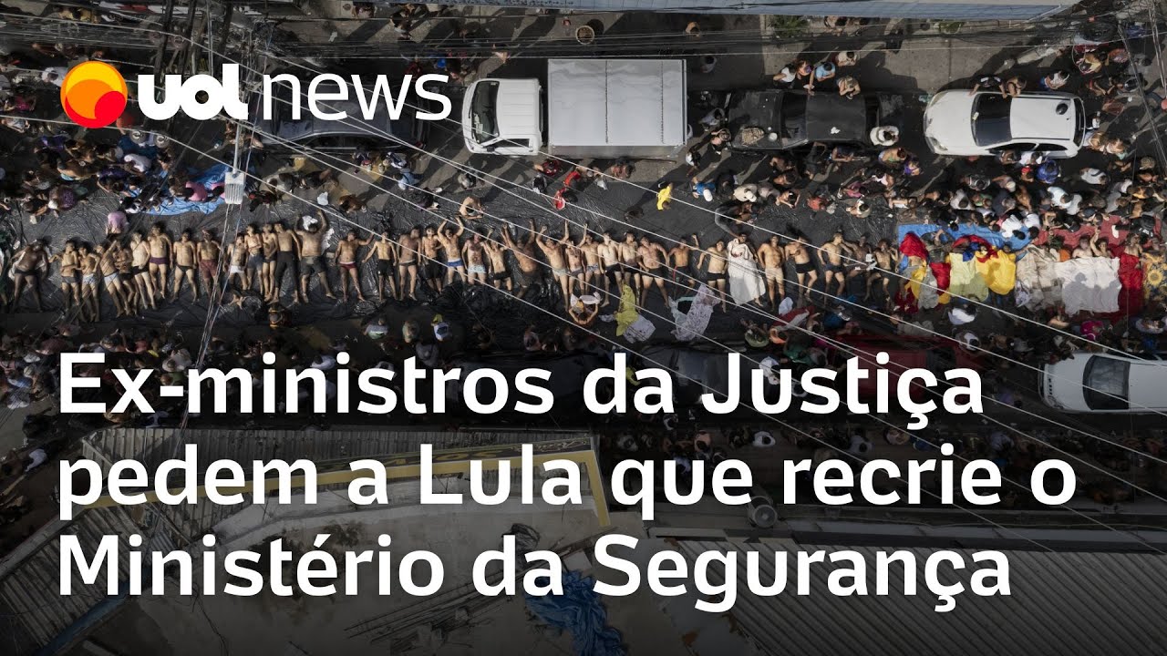 Exministros da Justiça pedem a Lula que assuma o comando e recrie o Ministério da Segurança TV Online Ex ministros da Justiça pedem a Lula que assuma o comando e recrie o Ministério da Segurança