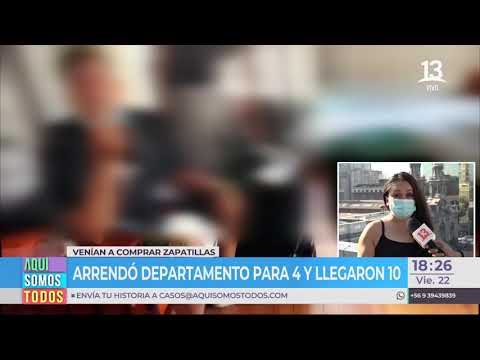 Dueña de hostal en Santiago arrendó para 3 personas y llegaron 11