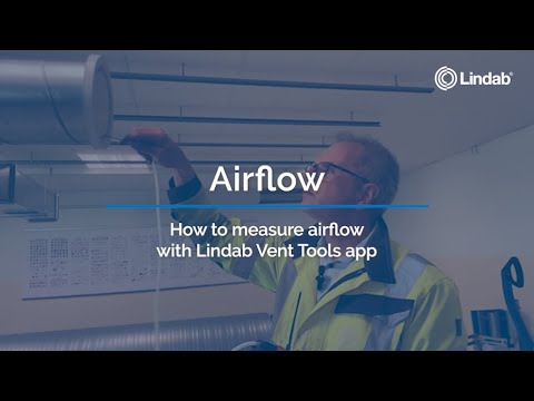 How to measure airflow with Lindab Vent Tools?