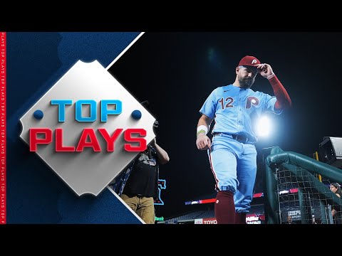 Top MLB Plays of 8/28/25 (Kyle Schwarber homers four times, Blake Perkins home run robbery and MORE)