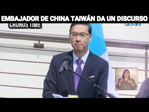 EMBAJADOR DE CHINA, TAIWÁN DA UN DISCURSO SOBRE LA ENTREGA DE UN EDIFICIO EN UN HOSPITAL, GUATEMLA