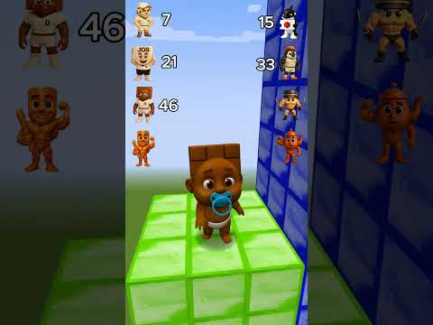 New Italian Brainrot Animals Jump in Minecraft ✅ PT.3 #minecraft #shortsvideo