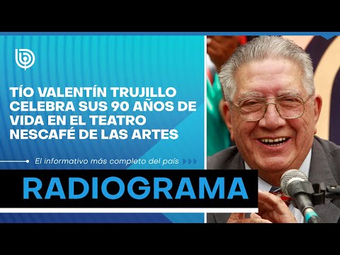 Tío Valentín Trujillo celebra sus 90 años de vida en el Teatro Nescafé de las Artes