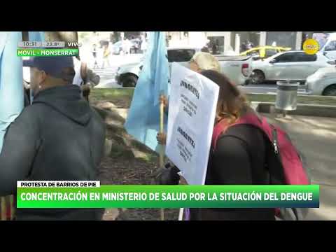 Protesta de Barrios de Pie en el ministerio de salud por el dengue ?HNT con Nacho Goano? 05-04-24
