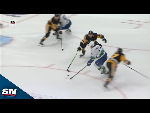 Canucks Quinn Hughes Glides End-To-End And Scores On Excellent Solo Effort